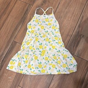 Like new girls lemon knit summer dress